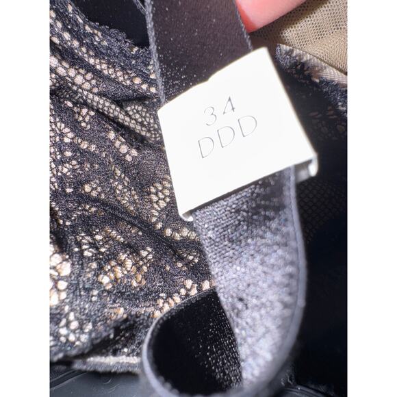 Brand New Calvin Klein Women's Size 34DDD Black Unlined Full Coverage Bra - Picture 7 of 8